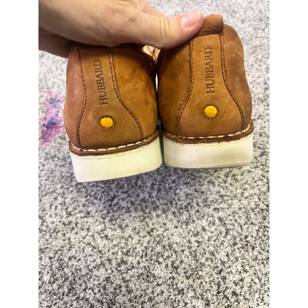 Samuel Hubbard Free Mens 14W Tan Nubuck Leather Shoes Vibram Sole Comfort Oxford - Picture 4 of 10